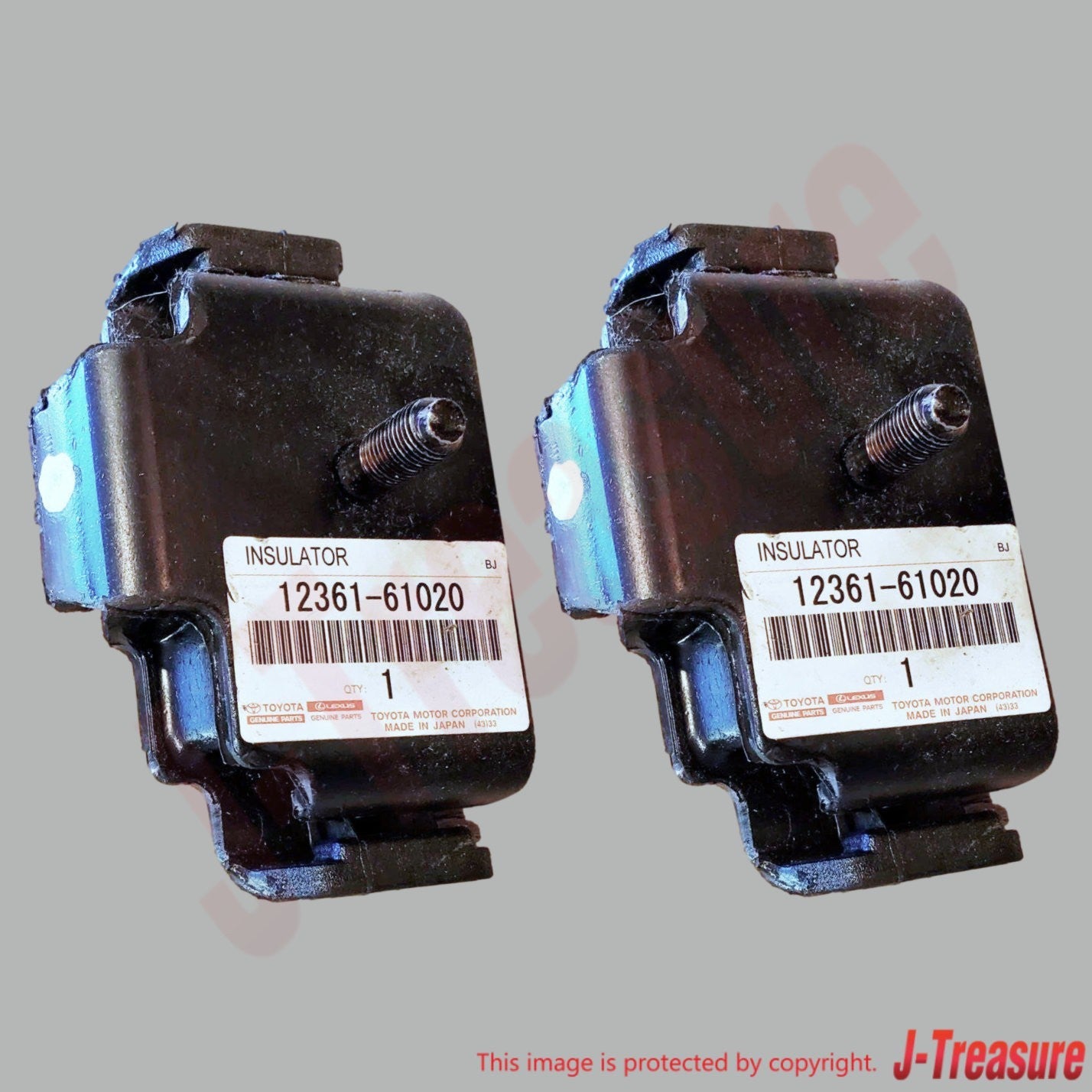 TOYOTA LAND CRUISER FJ40 '81-83 Genuine Eng Mount Insulator Front(x2) & Rear Set