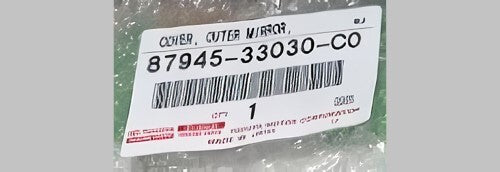 TOYOTA CAMRY AXVA70 2018-2019 Genuine Outer Mirror Cover LH 87945-33030-C0 OEM