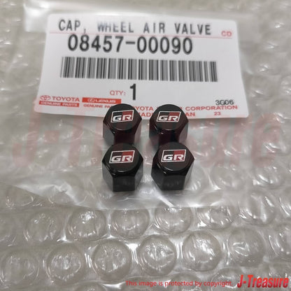 TOYOTA Genuine GAZOO RACING GR SPORT Tire Air Valve Cap 4pcs Set 08457-00090 OEM
