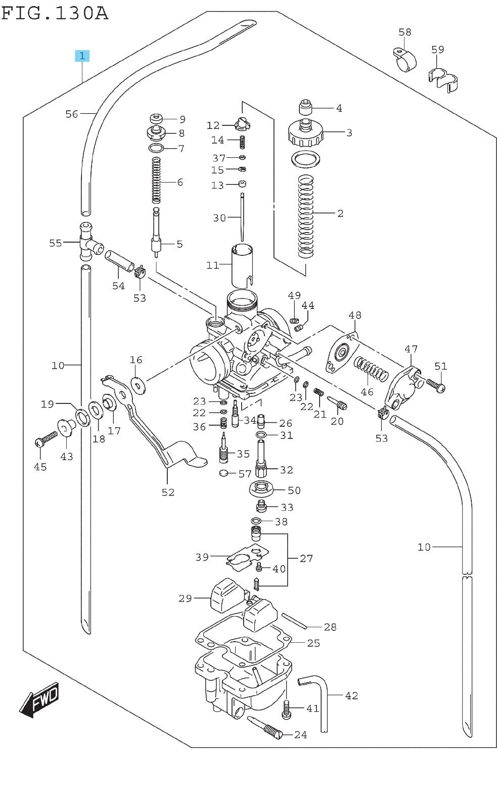 SUZUKI DR-Z125L 2021-2024 Genuine Carburetor Assy 13200-08G02 OEM
