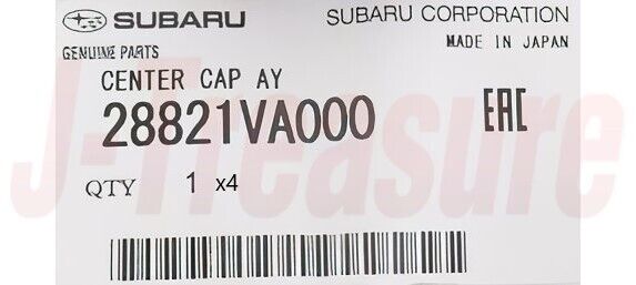 SUBARU FORESTER SJ5 SJ9 2017-2018 Genuine Wheel Center Cap 28821VA000 x4 set OEM