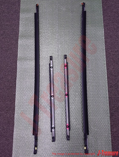 TOYOTA FJ CRUISER 07-14 Genuine Outer Door Glass Moulding Weatherstrip Set OEM