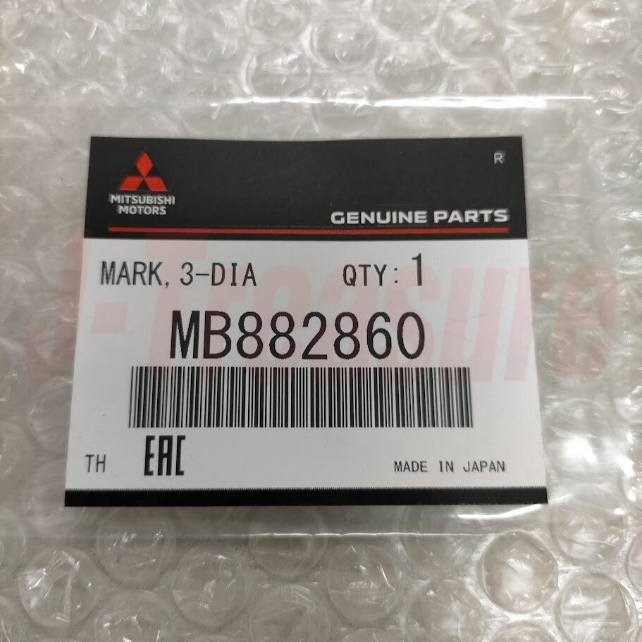 MITSUBISHI LANCER Evolution 5 CP9A Genuine Triple Red Dia Emblem MB882860 OEM