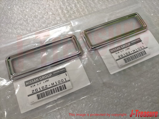 DATSUN 1200 NISSAN B110 B120 SUNNY UTE Genuine Side Flasher Chrome Rims OEM Part