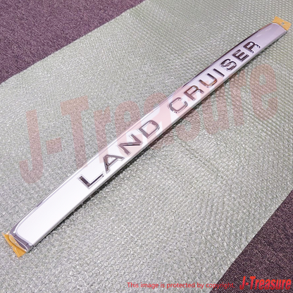 TOYOTA LAND CRUISER FZJ100 HDJ100 UZJ100 Genuine Back Door Name Plate Silver OEM