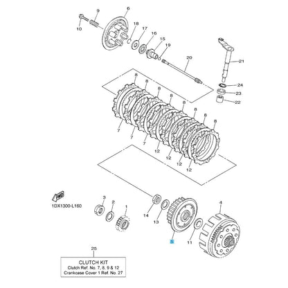 YAMAHA YZ450F 05-23 WR450F 05-09 11-23 Genuine Clutch Boss 5TA-16371-20-00 OEM