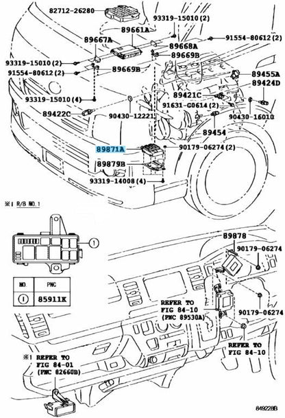 TOYOTA LAND HILUX HIACE Genuine Injector Driver ECU 89871-20080 OEM