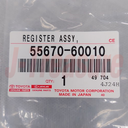 TOYOTA LAND CRUISER FZJ80 91-94 Genuine Instrument Panel Register 55670-60010