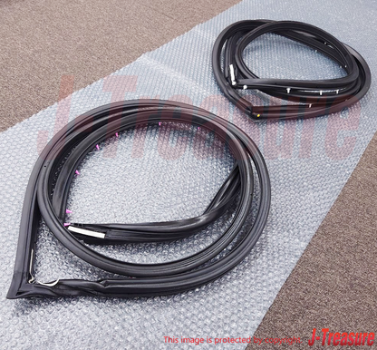 MITSUBISHI LANCER EVO4 CN9A EVO5 6 CP9A Genuine Front Door Weatherstrip Set OEM