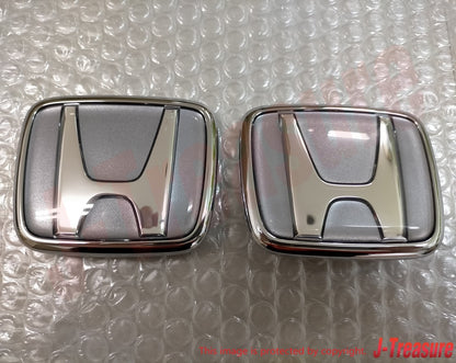 HONDA S2000 AP1 00-03 Genuine Front & Rear Emblem "Silverstone Metallic" OEM