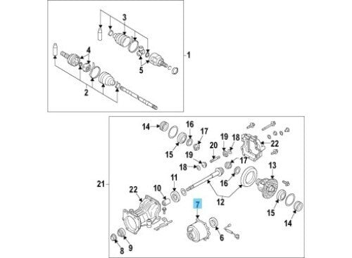 NISSAN ROGUE 2014-2020 Genuine Rear Electric Coupling Assy 38761-4BF1A OEM