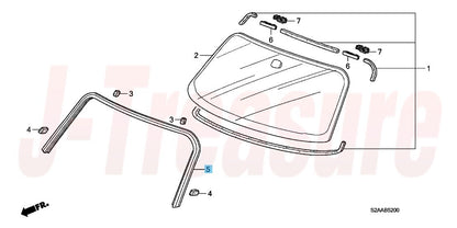 HONDA S2000 AP1 AP2 00-09 Genuine Front Windshield Molding 73150-S2A-013 OEM