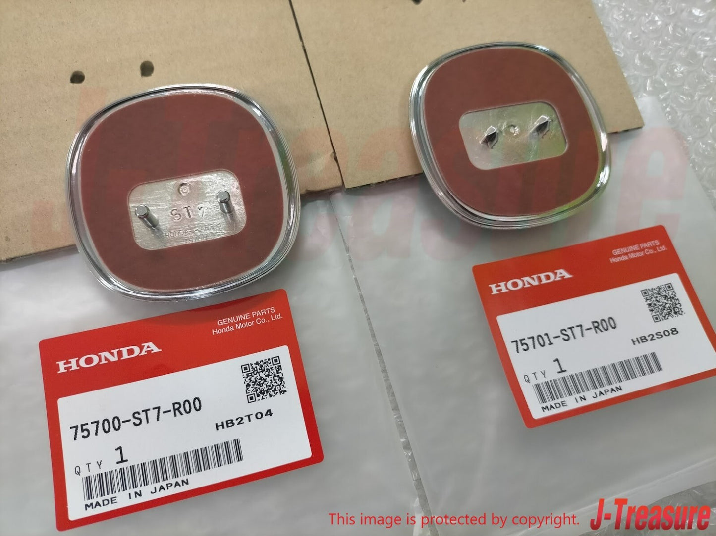 HONDA ACURA INTEGRA TYPE-R DC2 97-01 Genuine "A" Emblem Red Front & Rear Set OEM