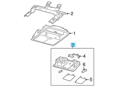 MAZDA MAZDA3 BL 2010-2013 Genuine Indoor Lamp Unit BBM4-69-970B-75 OEM