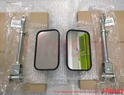 TOYOTA LAND CRUISER FJ40 FJ45 58-70 Genuine Side Rear View Mirror Arm x2 Set OEM