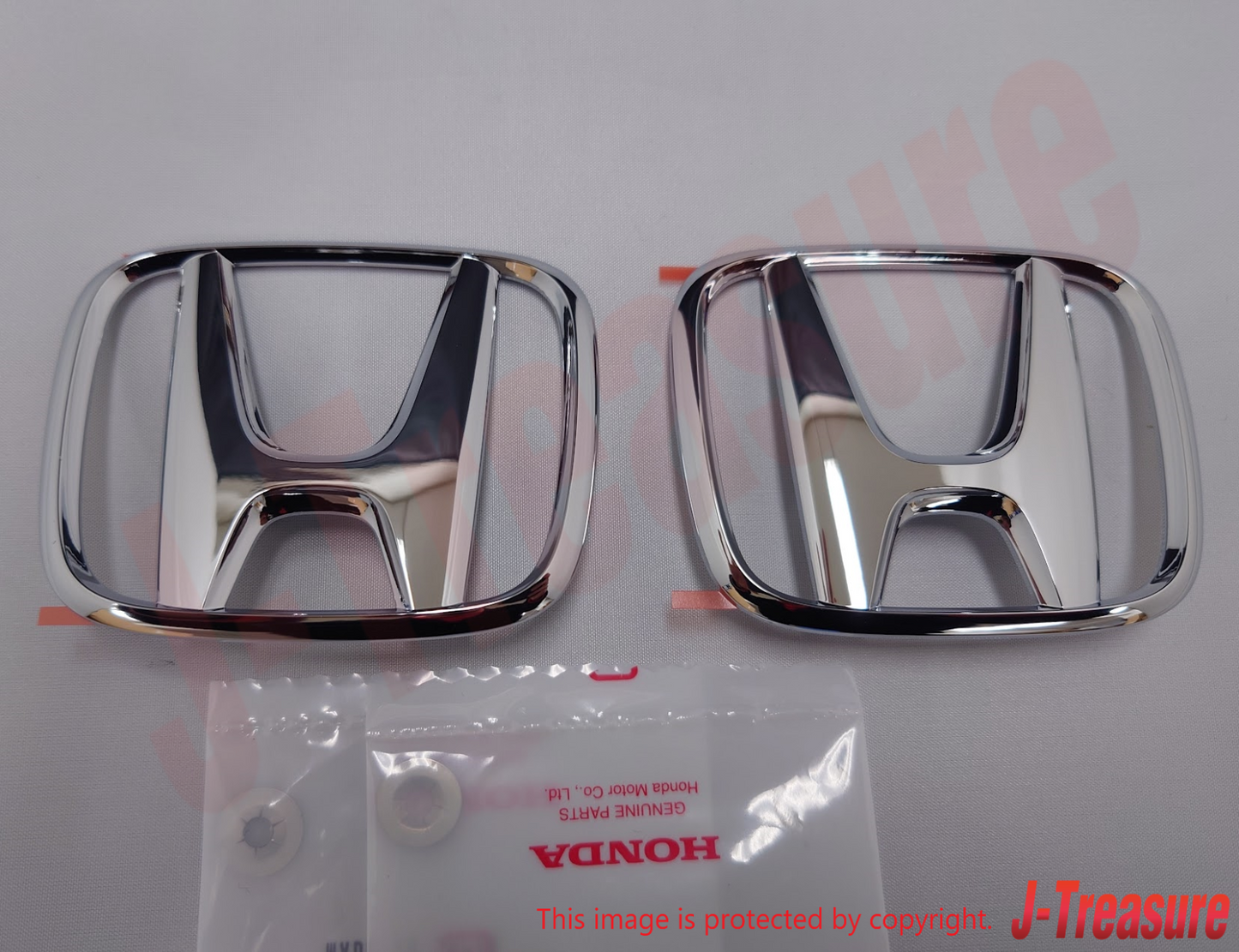 HONDA S2000 AP2 2004-2009 Genuine F/R Center "H" Emblem & Push 4mm Nut Set OEM