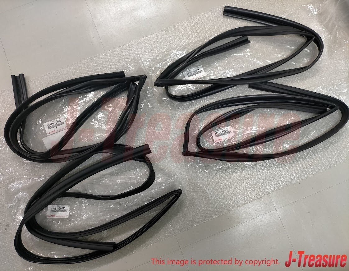 TOYOTA LAND CRUISER LEXUS LX450 91-97 Genuine Door Glass Run FR FL RR RL Set OEM