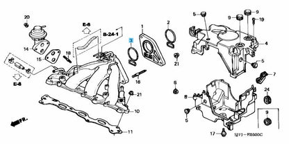 HONDA ACTY VAN & TRUCK HH# HA# Genuine Carburetor O-ring B Gasket 16213-PZ1-000