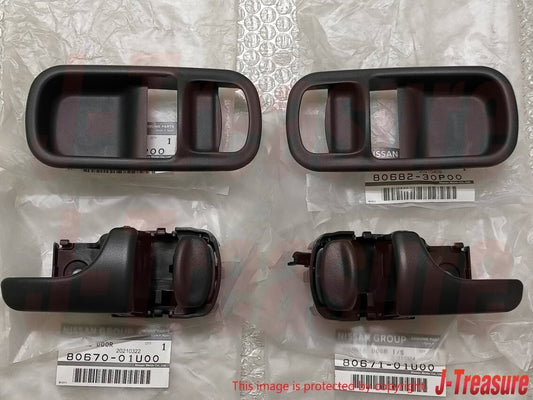 NISSAN SKYLINE R32 BNR32 GT-R HCR32 GTS Genuine Interior Door Handle Set OEM