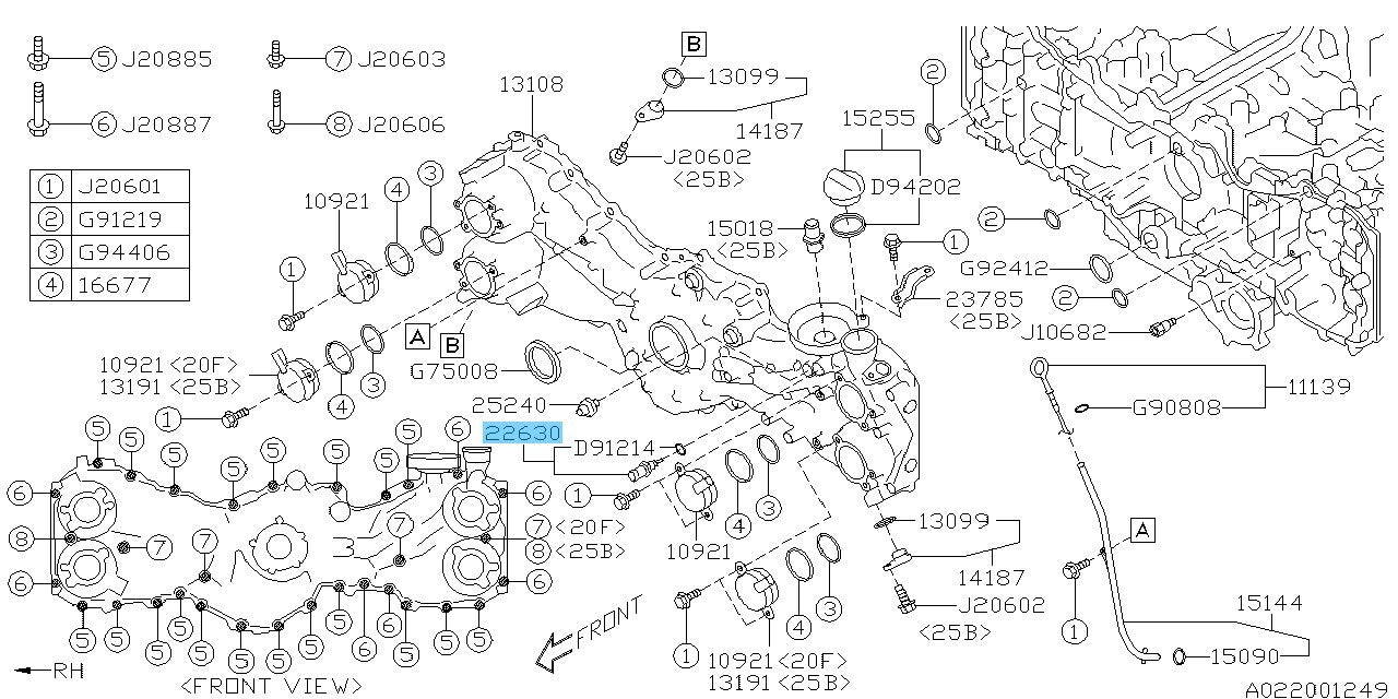SUBARU IMPREZA GJ2 GP2 2013-2016 Genuine Coolant Temp Sensor 22630AA230 OEM