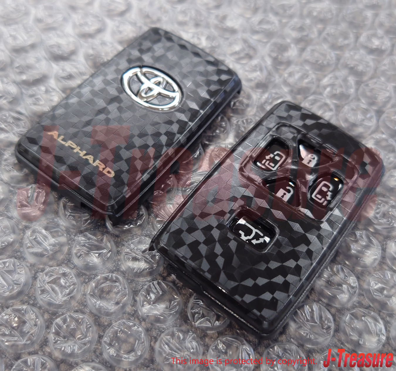 TOYOTA ALPHARD GGH20 12-13 Genuine Door Control Transmitter Housing Carbon tone