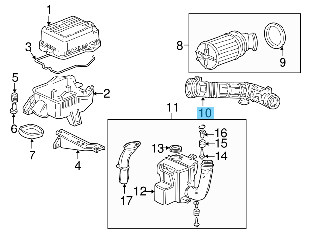 HONDA ACURA INTEGRA TYPE-R DC2 97-01 Genuine Air Induction Flow Tube Hose OEM