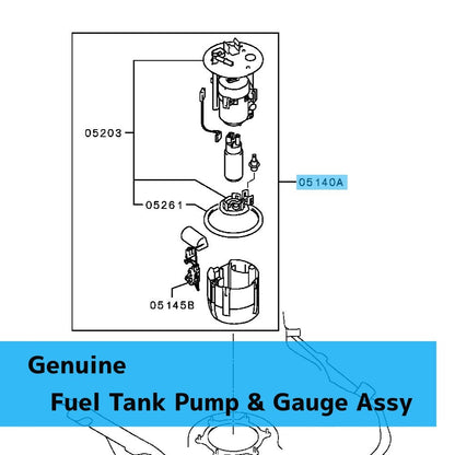 MITSUBISHI LANCER CY2A CY4A CY5A Genuine Fuel Tank Pump & Gauge Assy 1760A317