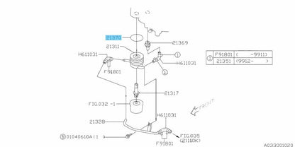 SUBARU WRX STI VAF 2015-2020 Genuine Oil Cooler Gasket 21370KA001 OEM