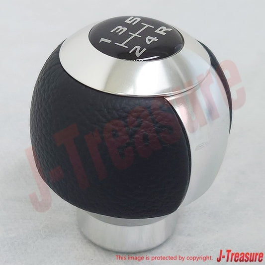 MITSUBISHI LANCER EVO 10 08-15 Genuine Shift Knob "Leather & Aluminum" MZ525633