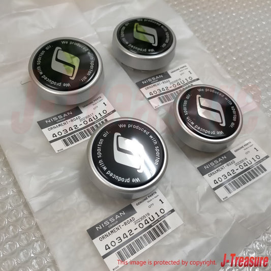 NISSAN SKYLINE R32 GTS R33 R34 GT-R Genuine Wheel Center 40342-04U10 x4 Set OEM