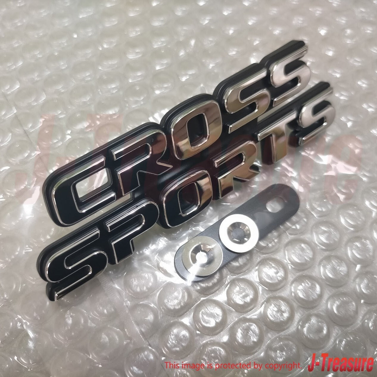 SUBARU FORESTER SG 03-08 Genuine Letter Mark Front "CROSS SPORTS" Emblem OEM