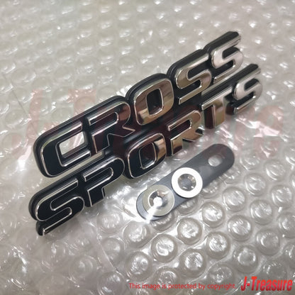 SUBARU FORESTER SG 03-08 Genuine Letter Mark Front "CROSS SPORTS" Emblem OEM