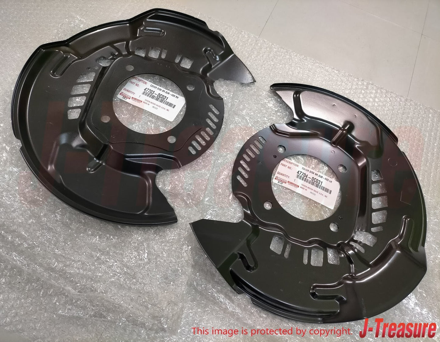 TOYOTA SEQUOIA 08-22 TUNDRA 07-21 Genuine Cover Disc Brake Dust Front Set OEM