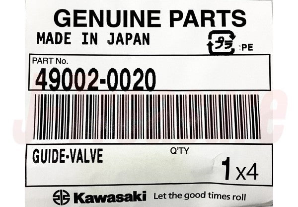 KAWASAKI KX450F 2009-2018 Genuine Engine Valve Guide 49002-0020 x4 Set OEM