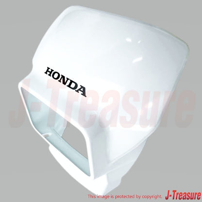 HONDA XR650L '00-08 Genuine Front Visor Set *NH196*(ROSS WHITE) 87125-MY6-A80ZA