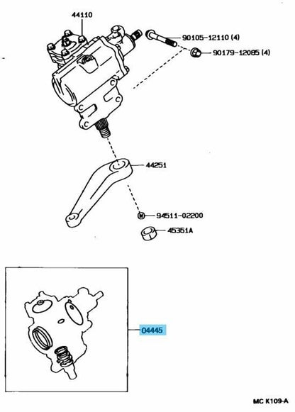 TOYOTA LAND CRUISER FZJ80 91-97 Genuine Power Steering Gear Gasket Kit OEM