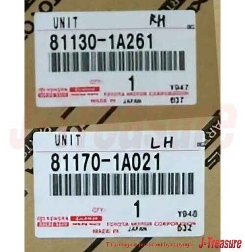 TOYOTA LEVIN AE86 1985-87 Genuine Headlamp Unit Assy RH & LH Set OEM Late Model