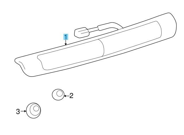 TOYOTA LAND CRUISER UZJ100L 98-07 Genuine Rear Stop High Mount Lamp 81570-60062